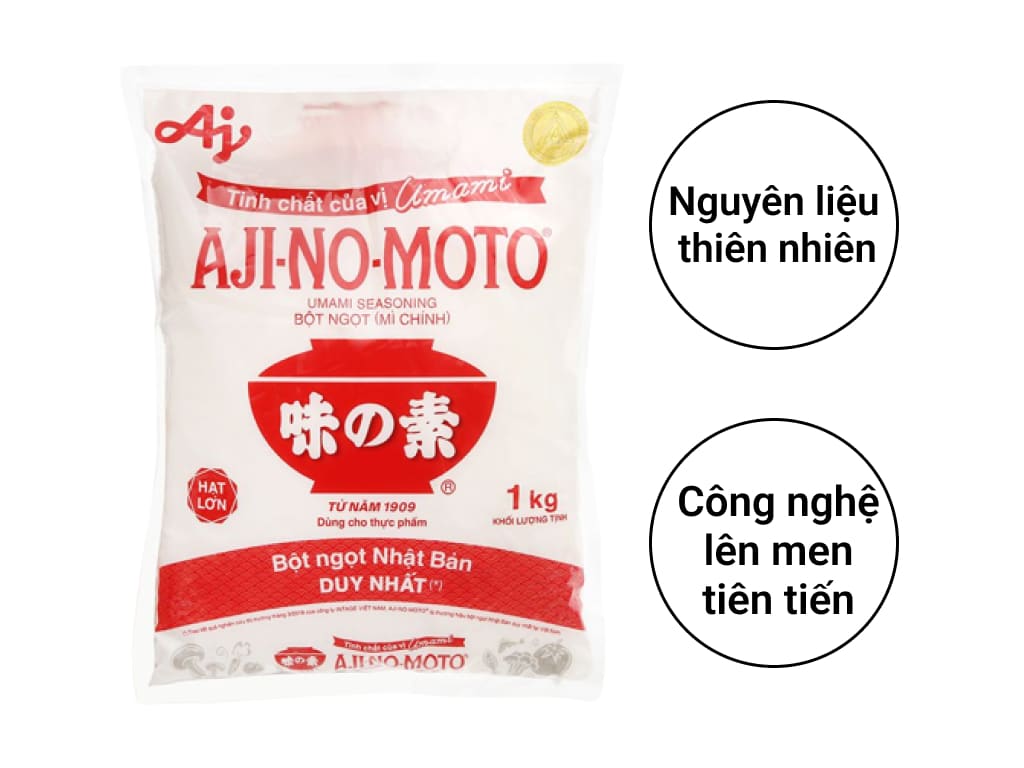 Bột ngọt Ajinomoto bịch 1kg Thùng 12 bịch